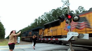 CSX And Union Pacific Train Joined Together