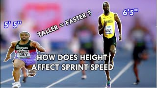 Height in Sprinting | Does height limit Sprint Speed ?