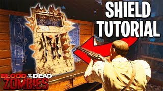 How To Build The SHIELD on BLOOD OF THE DEAD (Black Ops 4 Zombies Gameplay Tutorial Parts Guide)