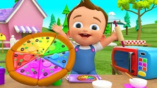 Making Pizza DIY - Kids Toddlers Activities Little Baby Learn Colors for Children with Pizza Slices