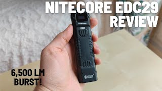 Nitecore EDC29 Review - 6,500 lm Outstanding Flat Design EDC Tactical Flashlight