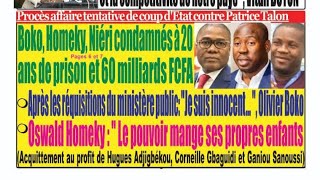 🇧🇯CRIET : Oswald HOMEKY a dit que \