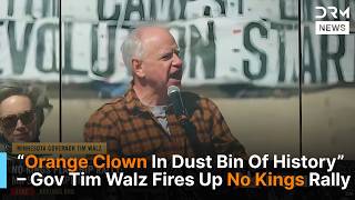 Powerful Address: Minnesota Governor Tim Walz Speaks At  NO KINGS Rally| DRM News | AC1F