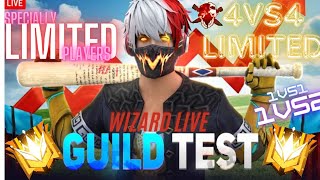 🔴LIVE GUILD TEST🔴 1VS2 AND 1VS4🔴4VS4 LIMITED🔴@Spidy_x_live #freefirelive @GyanGaming @NonstopGaming_