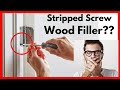 Can Wood Filler Fix A Stripped Screw? #Shorts