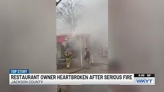 Fire damages beloved restaurant in Jackson County