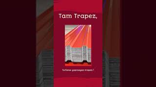 TAM TRAPEZ  ✅0.50 mm Boyalı Metal   ✅Terleme Yapmayan Trapez