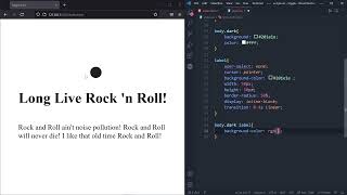Toggle Dark Mode with HTML, CSS , JS in 5 Minutes