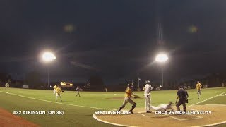 #32 Wes Atkinson Steals Home, CHCA defeats Moeller 12-6, 5/3/19