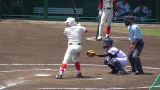 【智辯和歌山の5番打者/タイムリー→オーバーラン】2018/05/20智辯学園和歌山高3年生・冨田 泰生(日置荘中※南海ボーイズ)