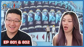 THE TRUTH OF THE GERMA 66 ARMY! | One Piece Episode 801 & 802 Couples Reaction & Discussion