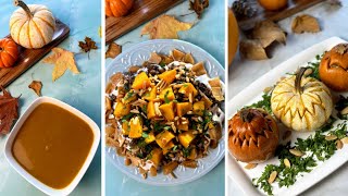 Best 3 recipes with pumpkin | 😋 أروع ٣ وصفات تزيني فيها سفرتك باليقطين (القرع)