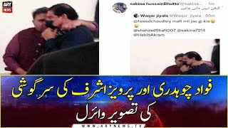Photo of whispering of Fawad Chaudhry and Pervez Ashraf goes viral