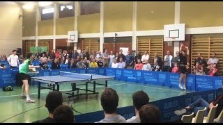 insane table tennis point!