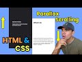 Side by Side Parallax Scrolling with HTML and CSS (NO JAVASCRIPT)