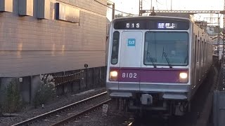 東京メトロ半蔵門線8000系8102F各駅停車押上駅行き青葉台駅到着