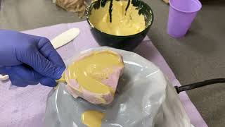 Pouring Stone Dental Models