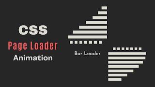 Page Loader in HTML & CSS | How to make Animated Page Loader using HTML CSS only | Creative JS Coder