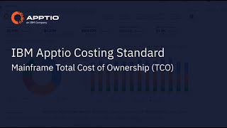 IBM Apptio Mainframe Total Cost of Ownership
