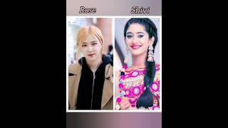 Blackpink Rose V/S Shivangi Joshi  #blackpink #rose #shivangi #trending #shorts