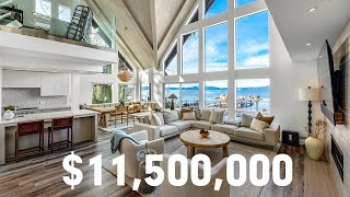 Explore this $11,500,000 lakefront home in Tahoe with private beach | Cinematic Real Estate Video