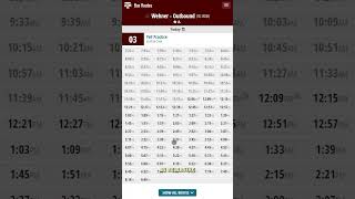 Bus Routes | Viewing The Schedule