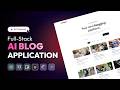 Build an AI Full Stack Blog App Using Factory AI | React, Express, PostgreSQL, Gemini API