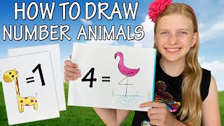 Mostviewed 10 Interesting Kid Friendly Drawing With Numbers Draw Animal Figures From 1 10 Easy