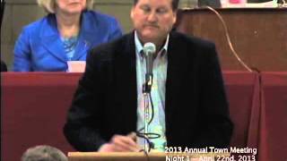 Hingham Annual Town Meeting Night 1 - April 22, 2013
