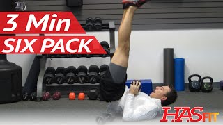 Six Pack in 3 Minutes | 6 Pack Ab Exercises Workout by Coach Kozak | How to get a 6 pack fast!