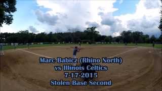 Marc Babicz (Rhino North) vs Illinois Celtics 7-17-2015 (MissileAttack) (Stolen Base Second)