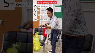 How to Use a fire Extinguisher | Health Sector #fire #nursing #medical #healthsector #shortvideo