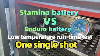 One single shot | Stamina battery VS Enduro battery on battery life in low temperature