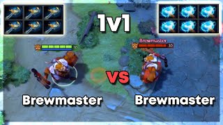 6x Echo Saber Brewmaster vs 6x Maelstrom Brewmaster - Dota 2 1v1 Level 30