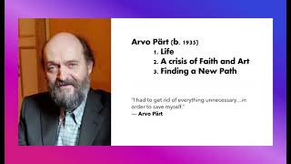 “Touching the Infinite: Exploring the Sacred Minimalism of Arvo Pärt” (Jason C. Tramm)