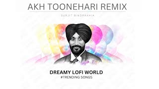 Akh Toonehari - Surjit Bindrakhia (Remix)  | New Punjabi Remix | lofi song | DREAMY LOFI WORLD |