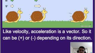 Motion: Acceleration \u0026 velocity vectors