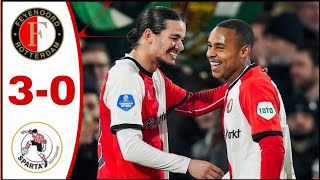 Feyenoord vs Sparta Rotterdam (3-0), All Goals/Highlights Anis Hadj Moussa Goal, Igor Paixao Goal..