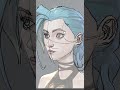 how to draw jinx from arcane drawing sketch howtodraw