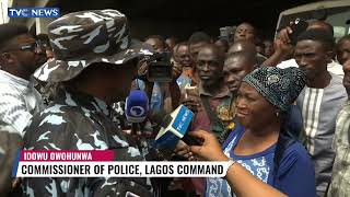 Lagos Commissioner Of Police Visits Scene Of Unrest, Calls For Calm