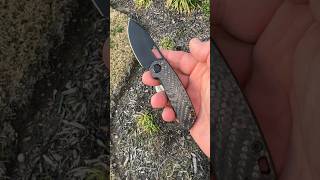 My Divo Knives 154CM Mini Growler knife in carbon fiber \u0026 running on Skiff caged bearings!