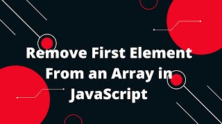 JavaScript Tutorial in Hindi #43 Remove First Element From an Array in JavaScript