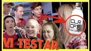 YOUTUBERS TESTAR: Genomskinligt kaffe \u0026 svart vatten