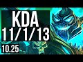 HECARIM vs FIDDLESTICKS (JUNGLE) | 11/1/13, 800+ games, Legendary, 1.0M mastery | KR Master | v10.25