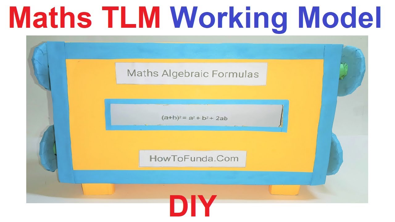 Math's TLM Working Model 3d (algebraic Formulas) | DIY For Teachers ...