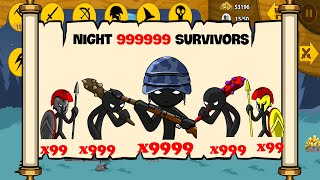 x99999 SUPREME FIRE ARM ARMY SURVIVAL IN NIGHT 999999 | STICK WAR LEGACY | STICK BATTLE