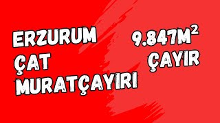 133.000 TL - ERZURUM ÇAT MURATÇAYIRI KÖYÜNDE 9.847M² ÇAYIR SATILIKTIR.