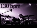 130 bpm power metal rhythm 5 drum track drum beat base de batería metrónomo