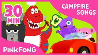 Campfire Songs for Kids | Food, Jungle Animal and More | + Compilation | PINKFONG Songs for Children