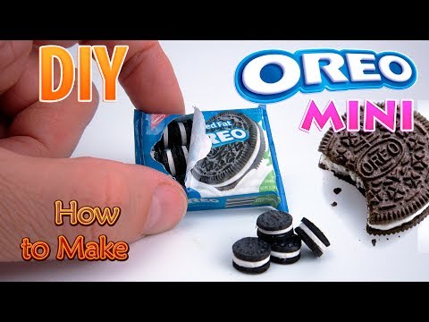 DIY Miniature Oreo Cookies | DollHouse | No Polymer Clay! DIY Miniature Oreo Cookies | DollHouse | No Polymer Clay!